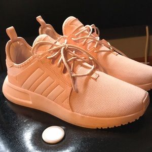 Pink adidas gym shoes